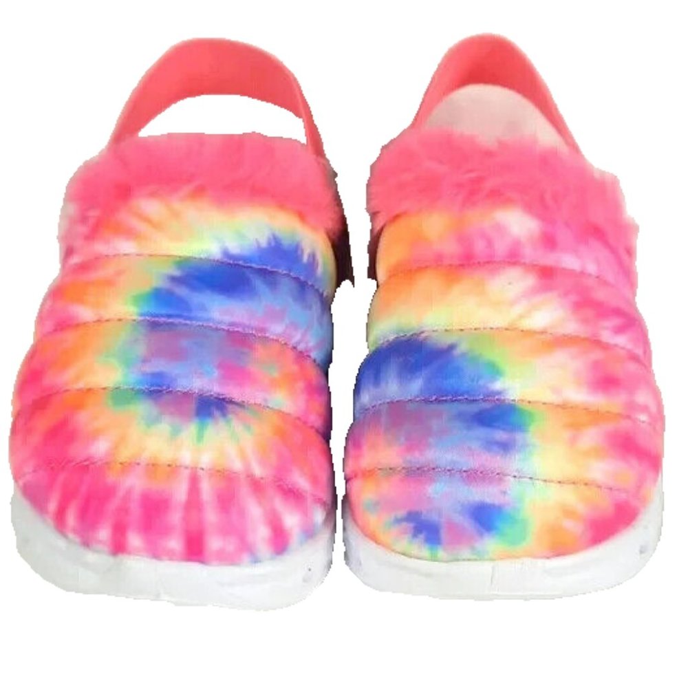 Skechers Heart Lights Sandals Tie Dye Toddler Size 5 Light Up NEW with Tags